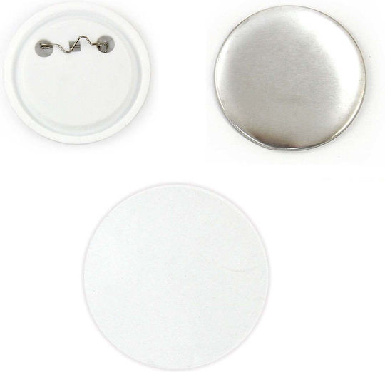 Pixmax 58mm Badge Components 100 Blanks