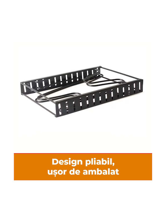 Βάση για Κατσαρόλες & Τηγάνια Μεταλλική 38x20.5x26εκ. Μαύρη