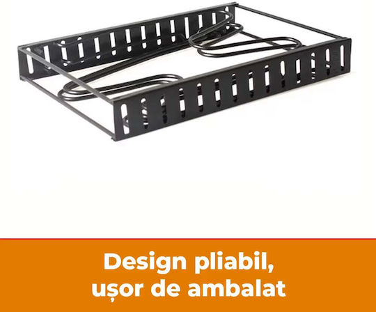 Βάση για Κατσαρόλες & Τηγάνια Μεταλλική 38x20.5x26εκ. Μαύρη
