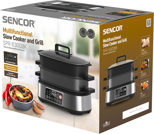 Sencor Бавно Готвещ Уред 1360W с Капацитет 6л