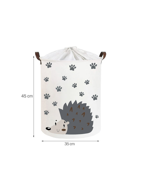 Sipo Детска кошница за играчки сгъваема Бял 35x35x45см 1бр