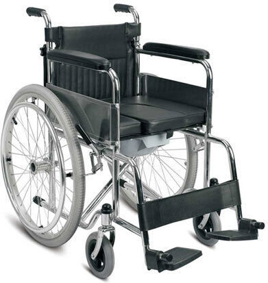 Kifidis Orthopedics Wheelchair 24" Bathroom Folding Black
