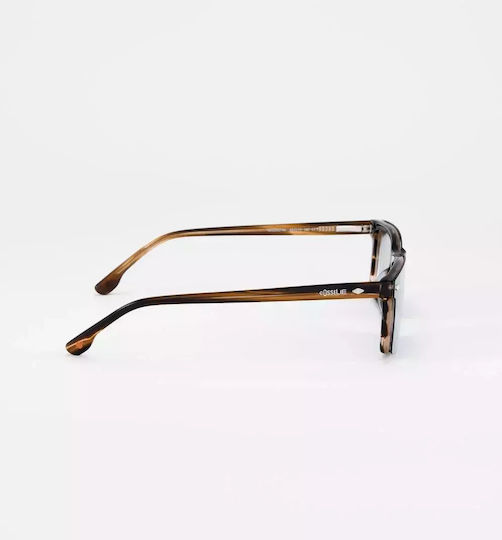 Cosselie Herren Acetat Brillengestell Braun Schildpatt 1802203140