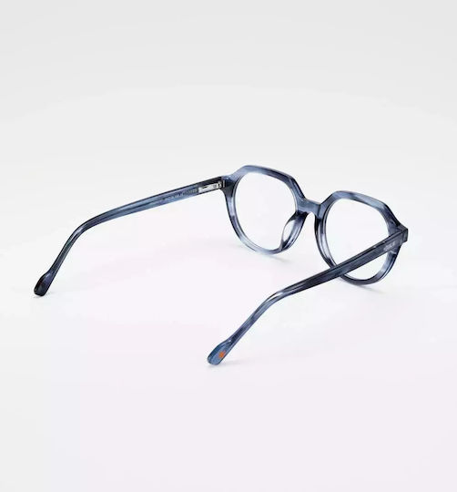 Cosselie Herren Acetat Brillengestell Blau 1802203137