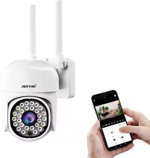 WLAN-Überwachungskamera 2MP Full HD Außen- oder Innenbereich Bewegungssensor Alarm IR Mikrofon Lautsprecher Weiß