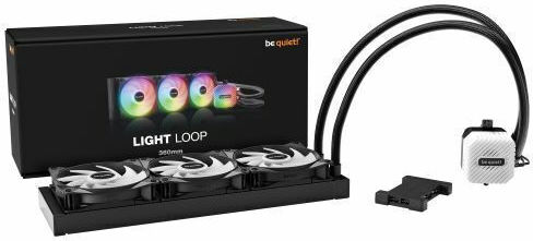 Be Quiet Light Loop Water Cooling System AIO CPU With 3 Fans 120mm And RGB Lighting