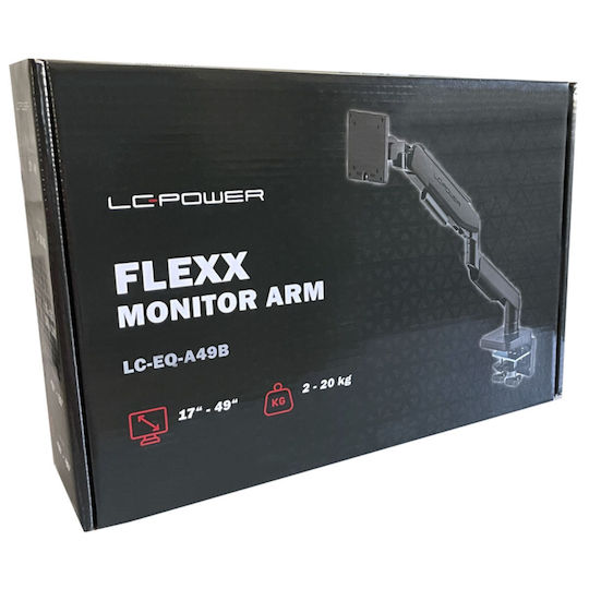 LC-Power Stand Desk Mounted Monitor up to 49" with Arm (LC-EQ-A49B)