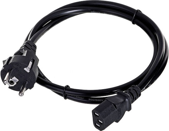 Savio Elmak Schuko - IEC C13 Kabel 1.2m Schwarz (CL-89)