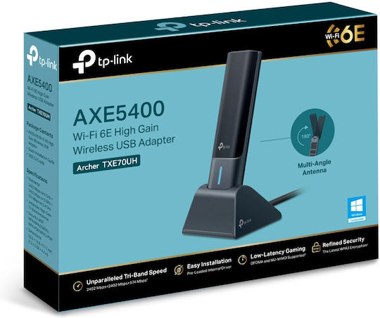 TP-LINK Archer Txe70uh Αντάπτορας Δικτύου USB με Ασύρματη Σύνδεση Wi-Fi (v1)