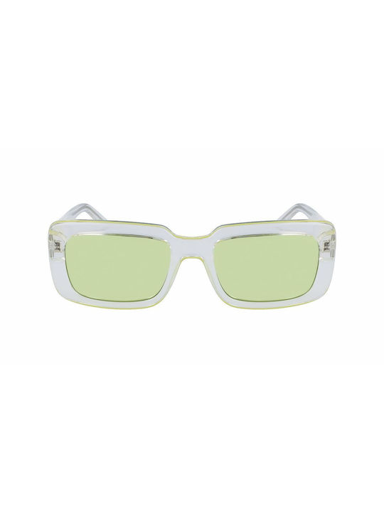 Karl Lagerfeld Ochelari de soare cu Transparent Din plastic Cadru și Verde Lentilă KL6101S-970