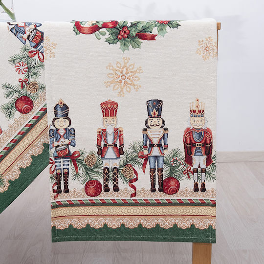 Dimeco Christmas Tablecloth Runner Fabric L100xW35cm.