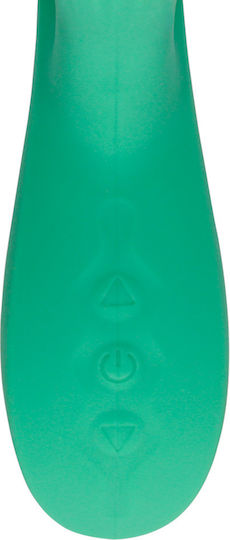 Pulse Wave Tongue Flickering Vibrator Kaninchen Grün
