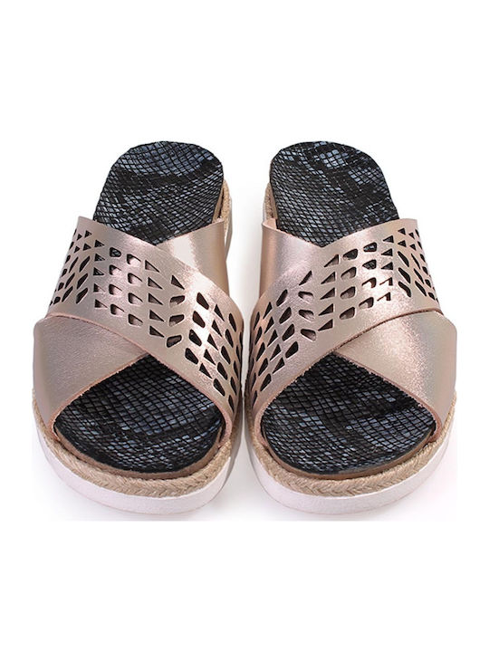 Flache Sandalen für Damen in Rosa Farbe