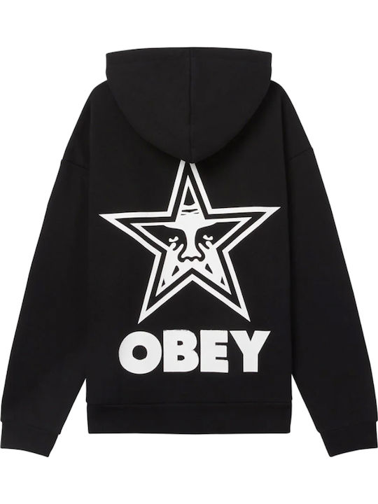 Obey Black with Hood