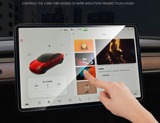 0.33 Hd Tempered Glass Tesla Model Y Model 3