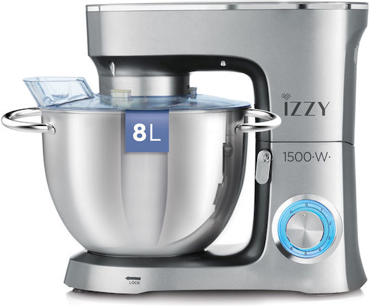 Izzy Κουζινομηχανή New Grey 1500W 8Lt IZ-1503