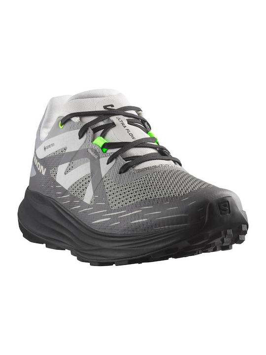 Ultra Flow Sport Shoes Trail Running Gray Waterproof with Gore-Tex Membrane