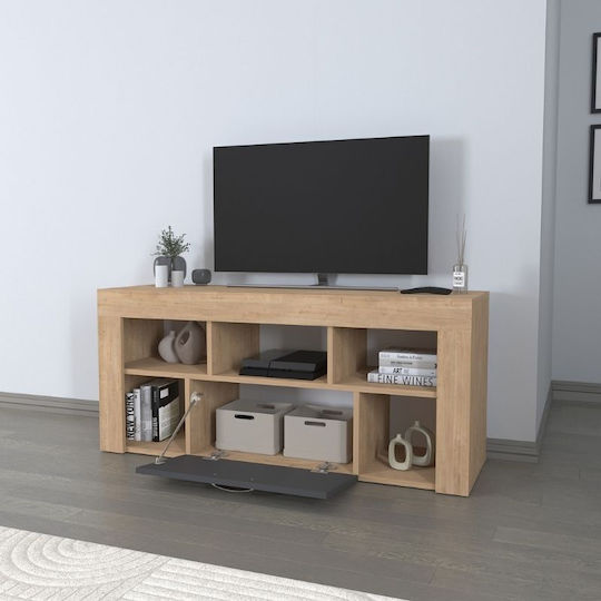 TV Stand Midili Sapphire Oak - Anthracite L135xD42xH60.7cm