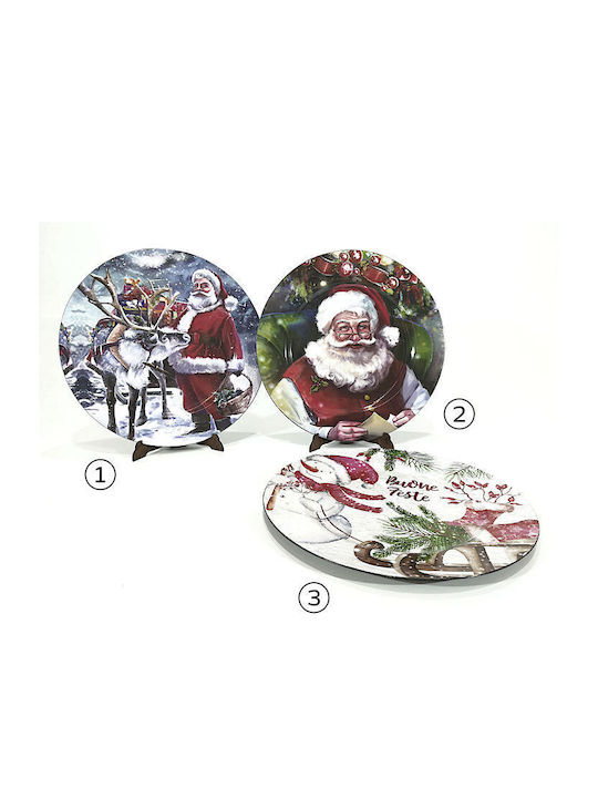 ArteLibre Christmas Plate Multicolour D33cm. (Μiscellaneous Designs/Colors)