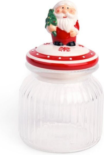 Excelsa Christmas Tableware Ornaments Vase with Christmas Trees