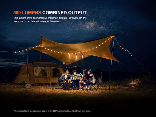 Fenix CL22R Lanternă Lumini LED Reîncărcabilă Pentru Camping Cu Lanternă 500 Lumen Albă