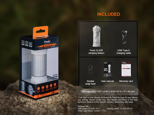 Fenix CL22R Lanternă Lumini LED Reîncărcabilă Pentru Camping Cu Lanternă 500 Lumen Albă
