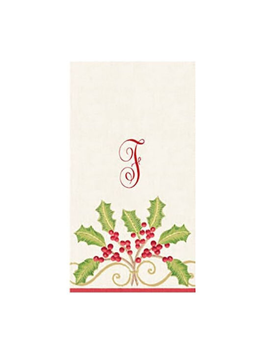 Caspari Set Christmas Napkins L40xW33cm 24pcs