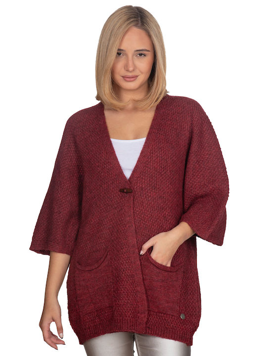 Vera Women's Cardigan Burgundy