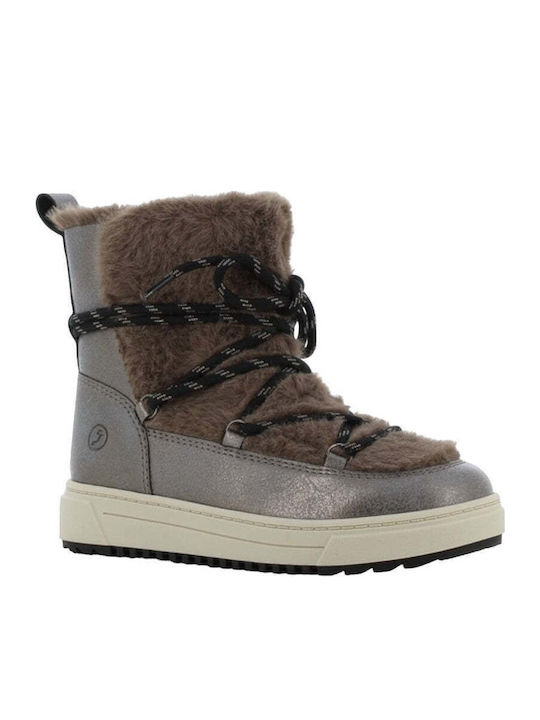 Anatomisch Kinder-Schneestiefeletten mit Reißverschluss Gray