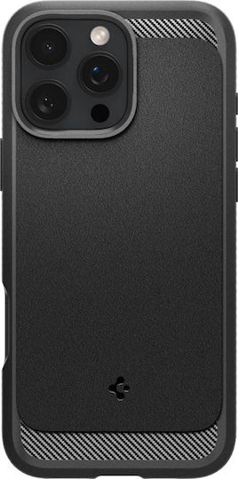 Spigen Rugged Armor MagFit Back Cover Silicone 2mm Durable Matte Black (iPhone 16 Pro)