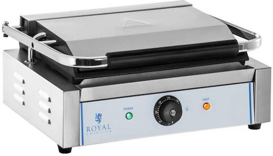 Grătar de Contact cu Plăci Netede pe Ambele Părți Panini 2200w 230v Royal Catering