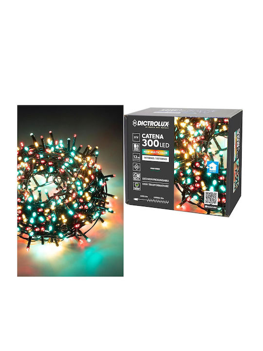 300 Λαμπάκια LED 14μ. Πολύχρωμα σε Σειρά 300 Λαμπάκια LED 14μ. Πολύχρωμα σε Σειρά