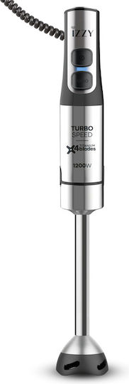 Izzy Ultra Speed IZ-1702 Ръчен Блендер с Неръждаема Пръчка 1200W Сребрист