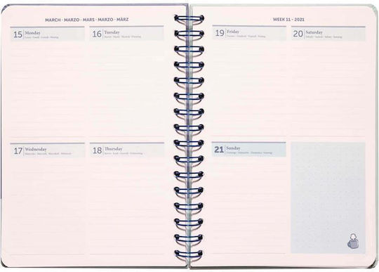 Line Friends Ημερήσιο Planner Σπιράλ 14.8x21εκ.
