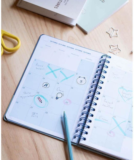 Line Friends Ημερήσιο Planner Σπιράλ 14.8x21εκ.