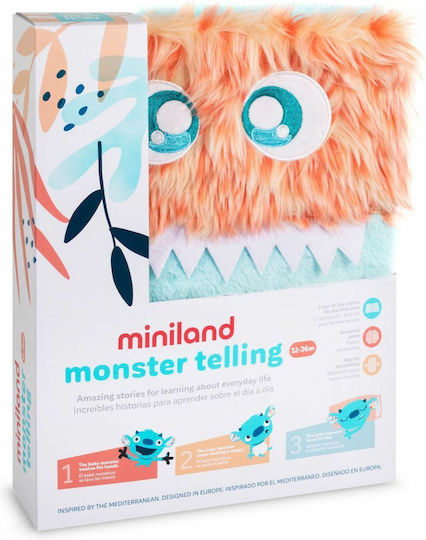Miniland Activity Book Monster Tellings made of Fabric for 12++ Months
