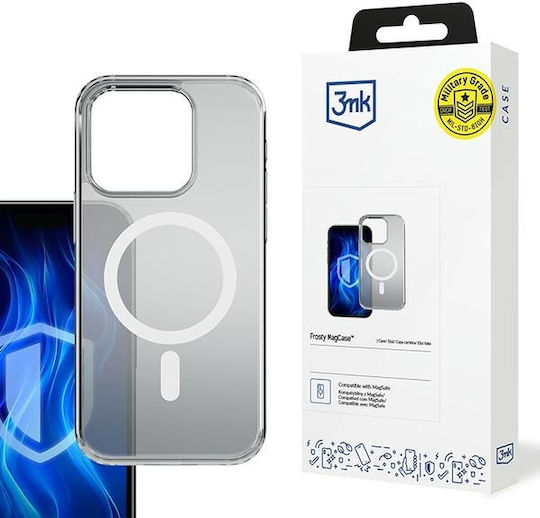 3MK Frosty Magcase Back Cover 2mm White (iPhone 15 Pro)