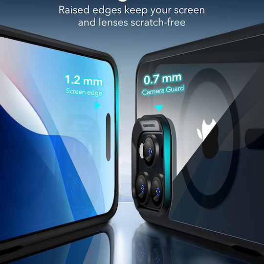 ESR Classic Hybrid Halolock Back Cover Σιλικόνης / Πλαστικό 0.7mm Διάφανο (iPhone 16)