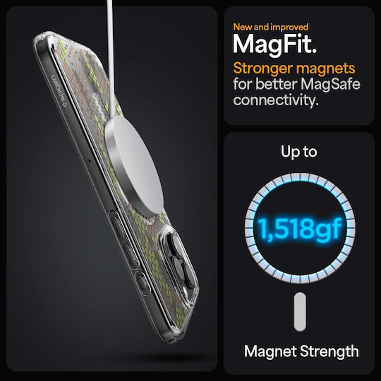 Spigen Ultra Hybrid MagFit Back Cover Plastic Digital Camo (iPhone 16 Pro)