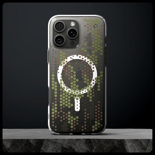 Spigen Ultra Hybrid MagFit Back Cover Plastic Digital Camo (iPhone 16 Pro)