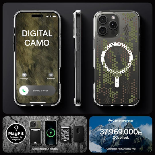 Spigen Ultra Hybrid MagFit Back Cover Plastic Digital Camo (iPhone 16 Pro)