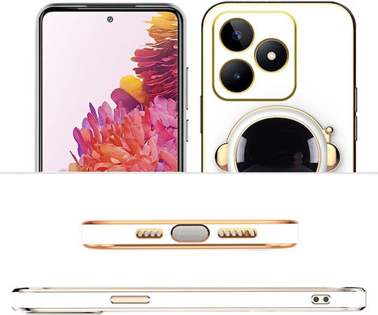 Back Cover Σιλικόνης Λευκό (Realme Note 50)