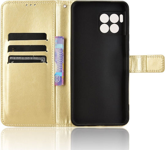 Wallet Piele artificială / Plastic / Silicon Auriu (T Phone 2 Pro 5G)