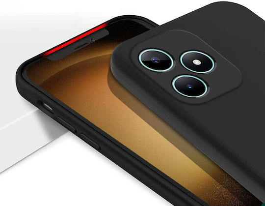 Back Cover Σιλικόνης Μαύρο (Realme Note 50)