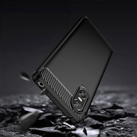 Back Cover Plastic / Silicon Negru (Xperia 10 VI)