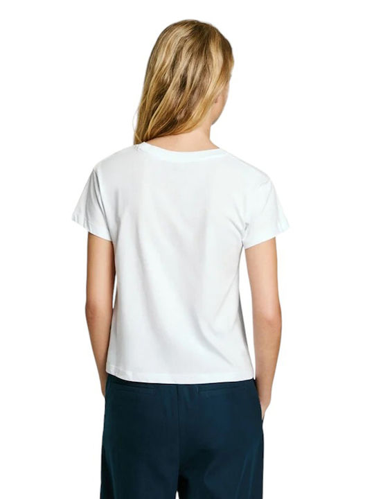 Pepe Jeans Women's Blouse Short Sleeve White