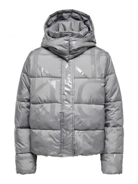 Women's Short Puffer Jacket for Winter December Sky