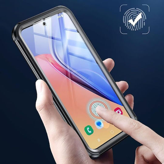 Удароустойчив калъф с протектор за екран Magsafe за Samsung Galaxy S24, черен