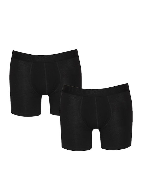 Minerva 90-20518 Men's Boxers Black 2Pack