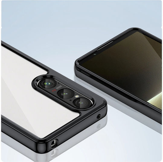 Θήκη Sony Xperia 1 Vi Fusion Hybrid Διαφανής Μαύρη